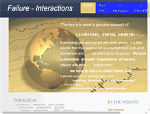 Tablet Screenshot of failure-interactions.com